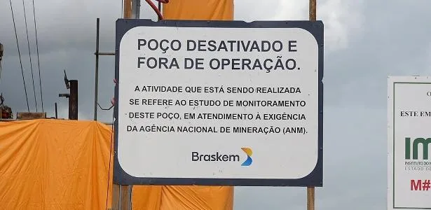 DPU aciona Braskem por prejuízo de R$ 5 bi com minas abandonadas em Maceió