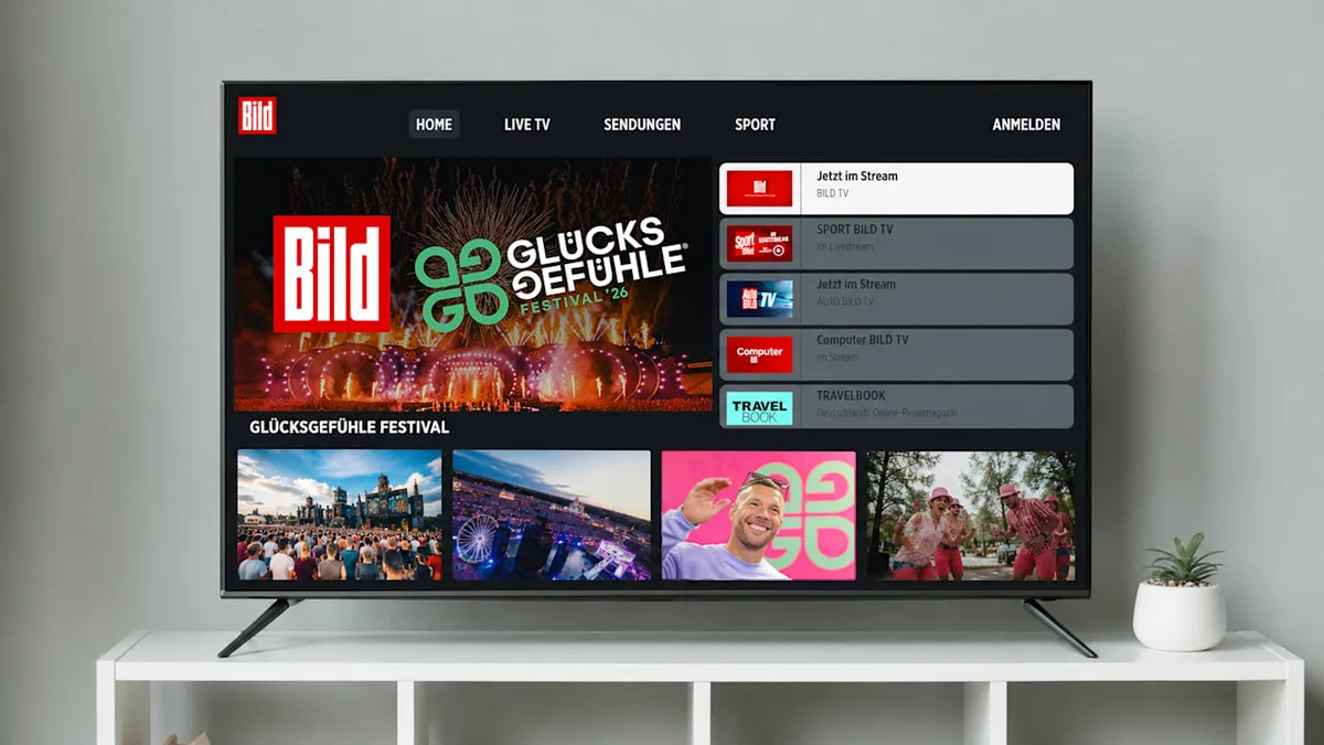 So einfach geht's - Festival „Glücksgefühle“ auf dem Smart-TV schauen