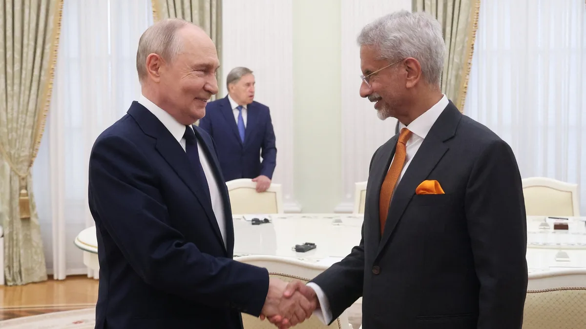 EAM Jaishankar meets Russian President Vladimir Putin, focus on trade, energy, fertilisers, high-tech