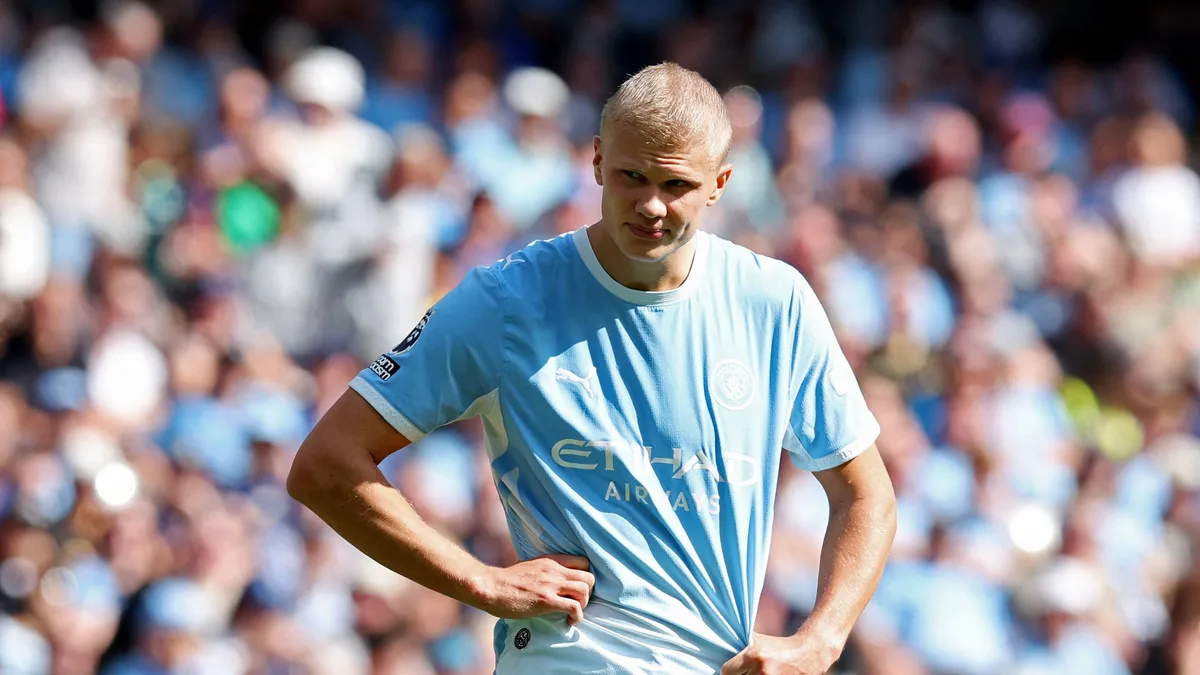 El insólito pedido de los fanáticos de Erling Haaland tras su fallido debut con el Manchester City en la Premier League