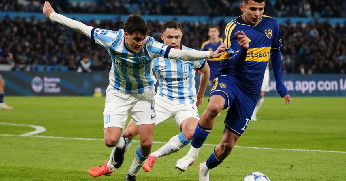 Racing y Boca no se sacaron ventajas en el Cilindro: 1-1 y afuera de la zona de clasificación