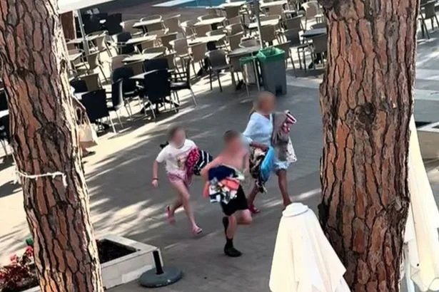 Children 'unleashed' to grab all the sunbeds at hotel on £3,000 Spain holiday