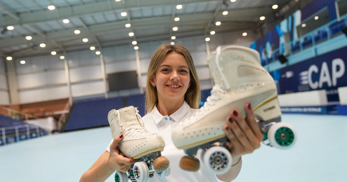 De las piruetas a las ecuaciones: la historia de Delfina Veljanovich, la patinadora argentina que combina el alto rendimiento con Ingeniería en la UBA