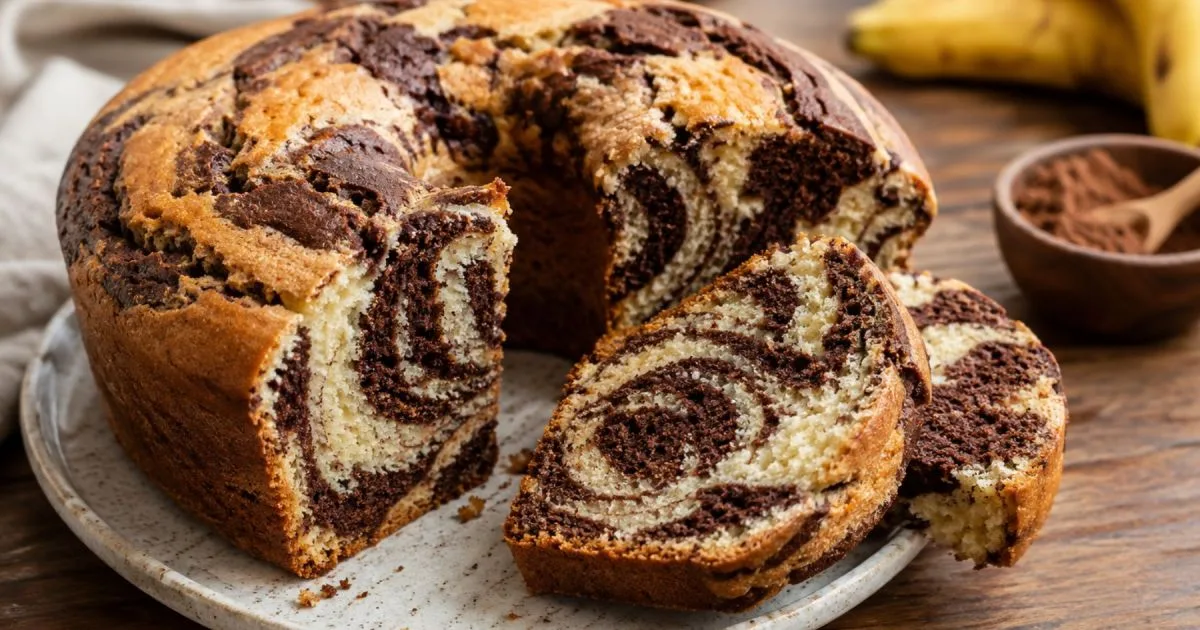 Torta marmolada saludable: una receta fácil, húmeda y deliciosa