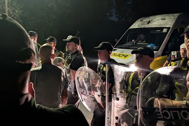Portsmouth protestor 'threw bottle and told police to f*** off'