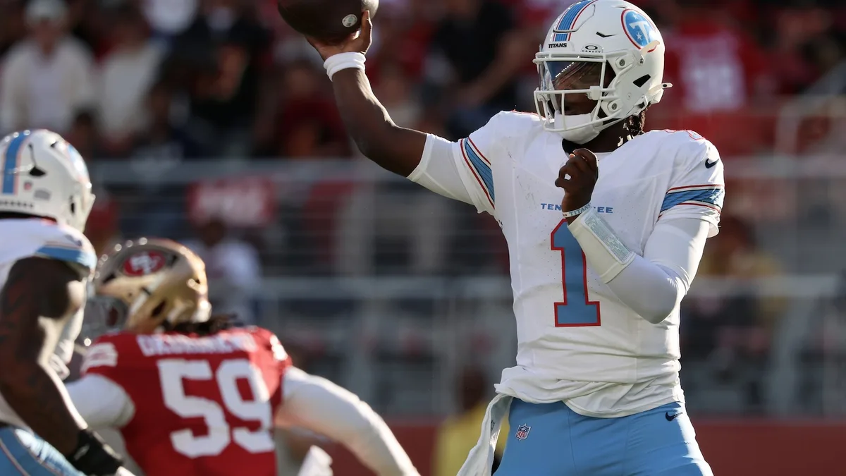 Cam Ward struggles in the Titans' 19-13 preseason win over the 49ers