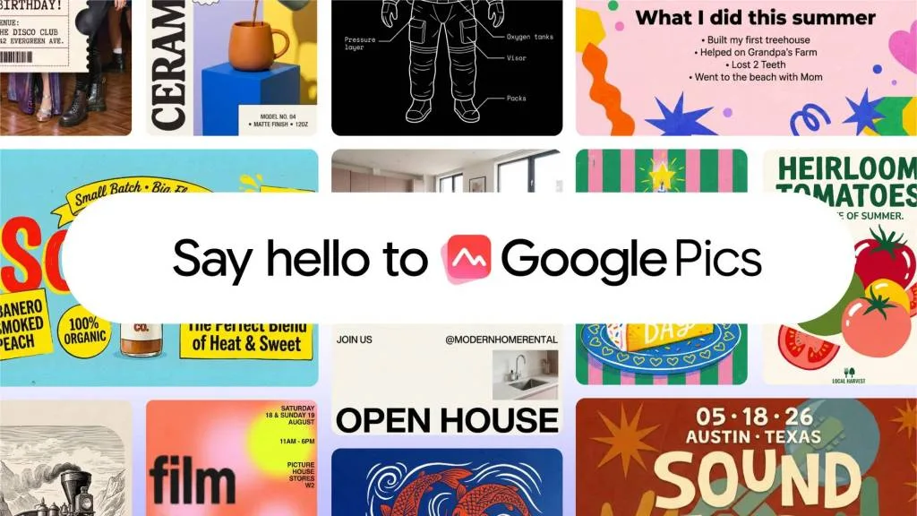 Google se tira a la yugular de Canva con Pics, una app para diseñar y editar imágenes con IA
