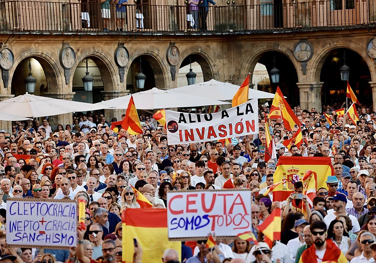 La Junta, tras las multitudinarias concentraciones de apoyo a Ceuta: «Castilla y León ha hablado alto y claro»