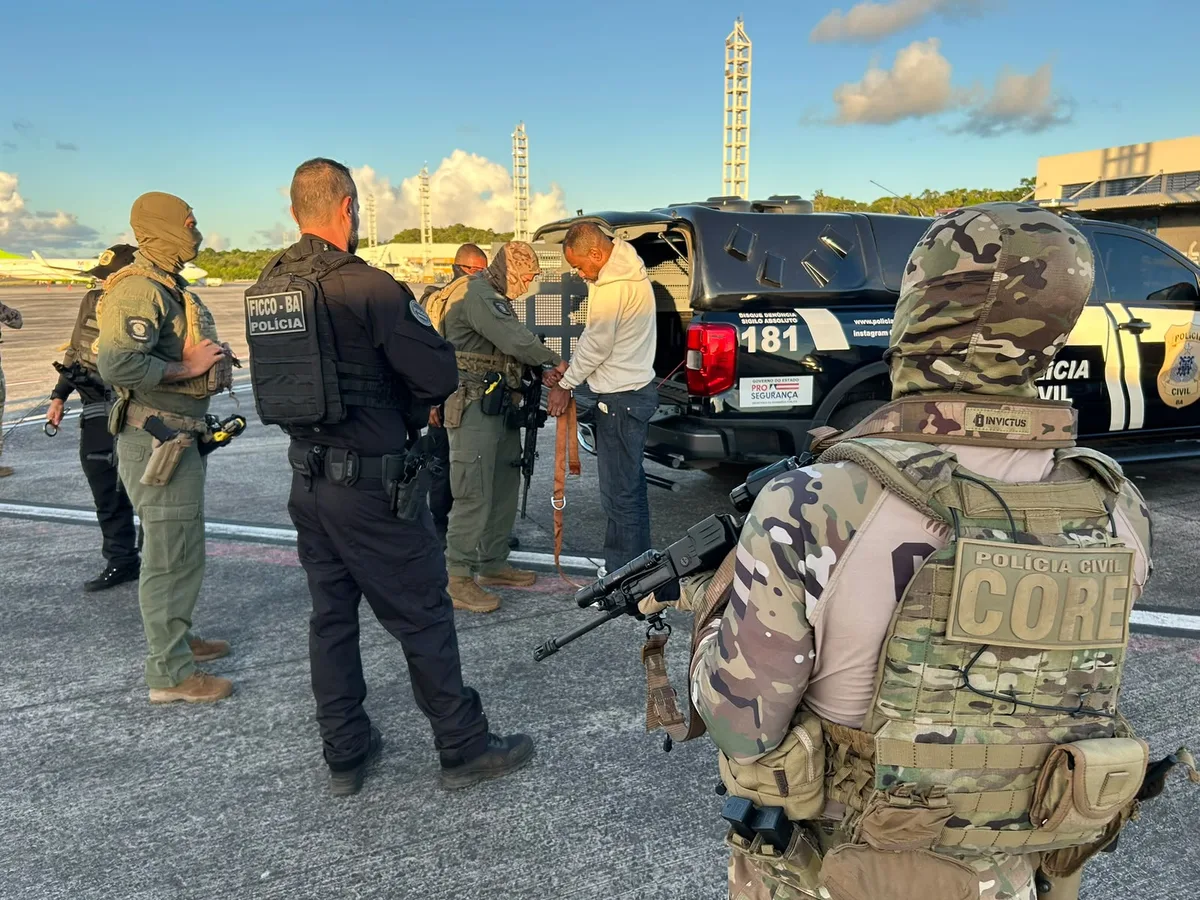 Faccionados que fugiram da Bahia são capturados em três estados em apenas 72 horas