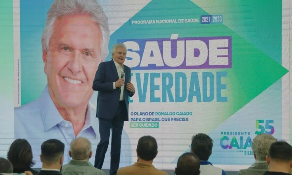 Caiado promete criar prontuário digital e alavancar tecnologia na área da saúde