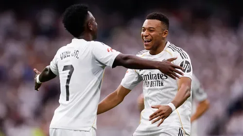 Kylian Mbappe hits treble as Real Madrid thrash Real Sociedad