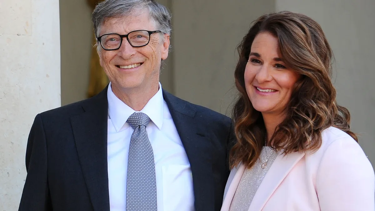 Quote of the day by Melinda French Gates: "A woman with a voice is by definition a strong woman. But the search to find that voice…"