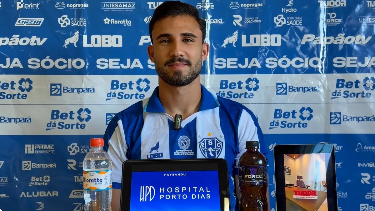 Convocado por Júnior Rocha, Gustavo é apresentado no Paysandu: “Um privilégio”