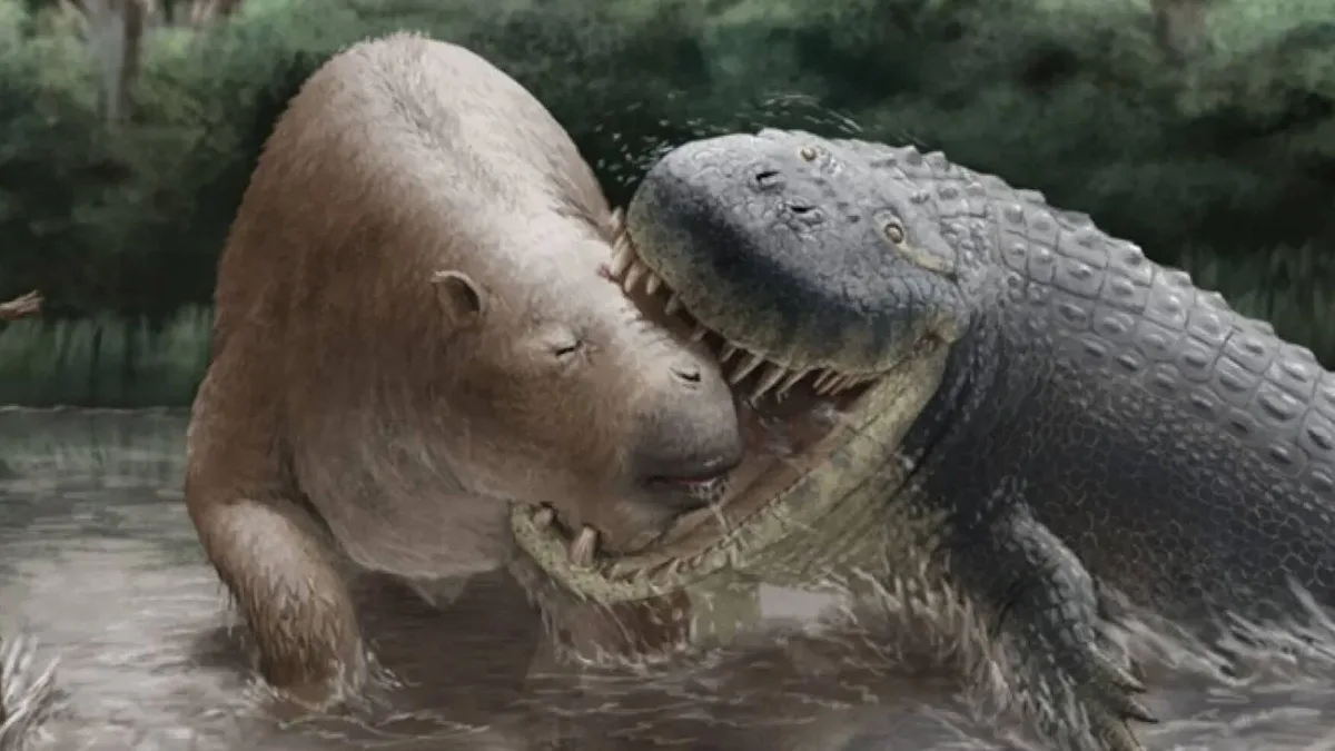 Finlandia revela la existencia de un cocodrilo de 7 metros y 1.800 kg capaz de comer mamíferos del tamaño de un rinoceronte