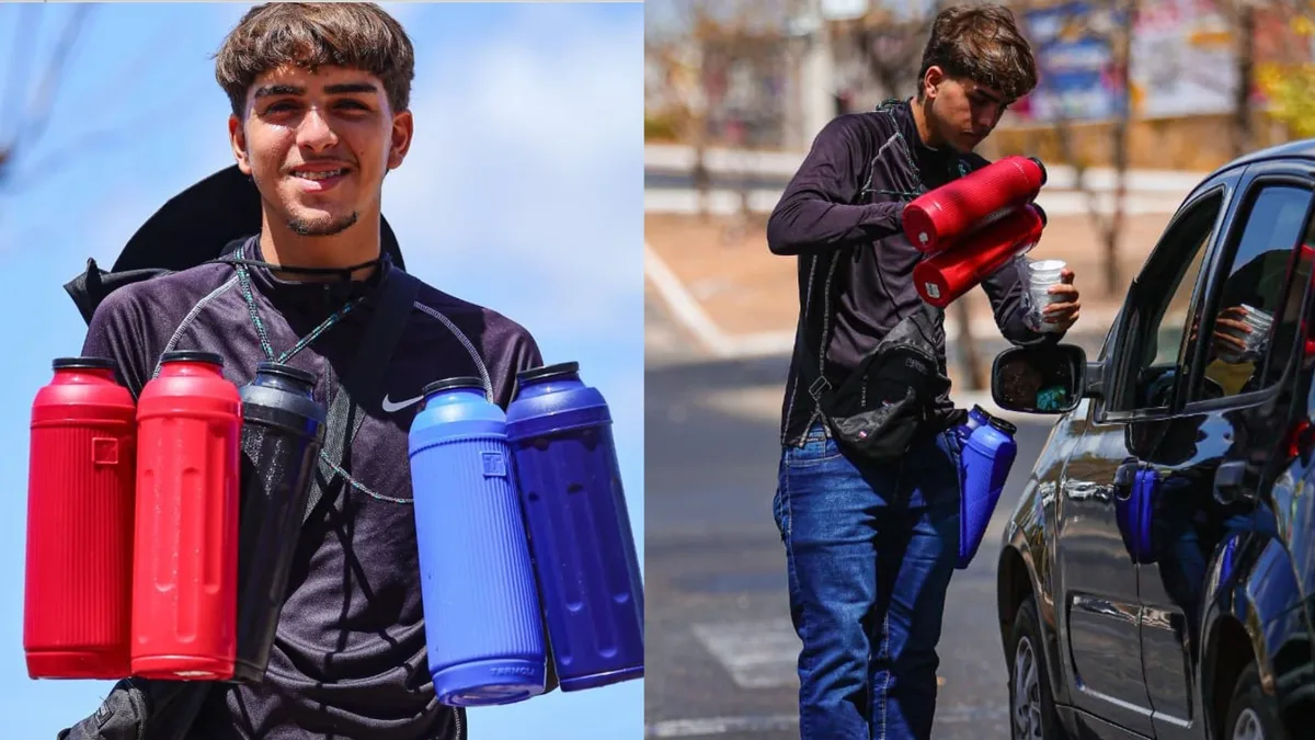 Adolescente de 15 anos vende café em semáforos de Teresina para comprar casa própria: 'pensando no meu futuro'