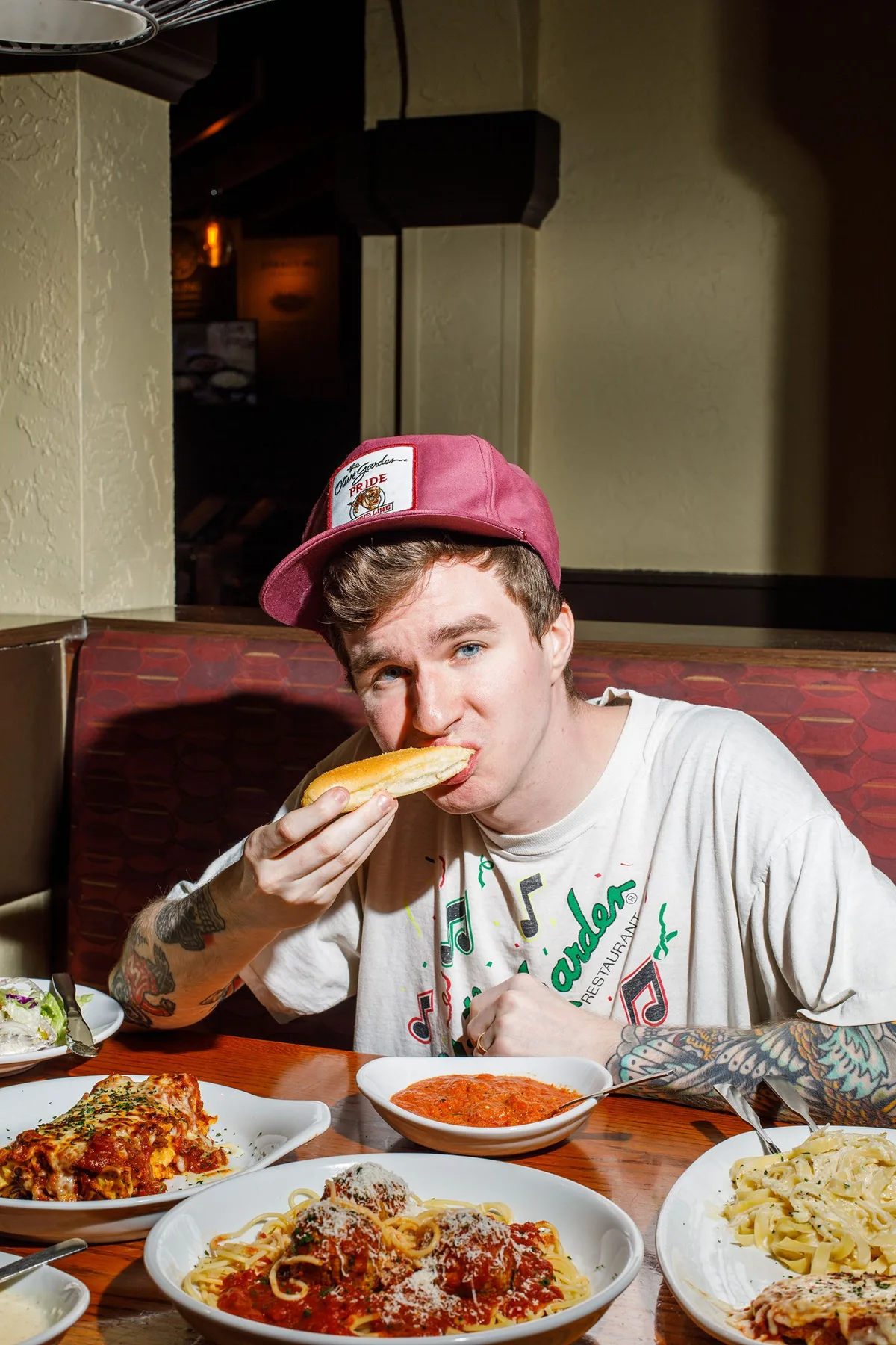 He’s One of Just 50 People With Olive Garden’s Lifetime Pasta Pass. You Choose What He Eats Next