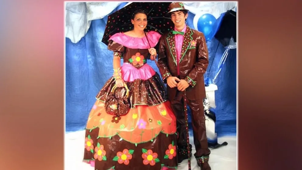 WATCH: Duct tape prom outfits help pay for college