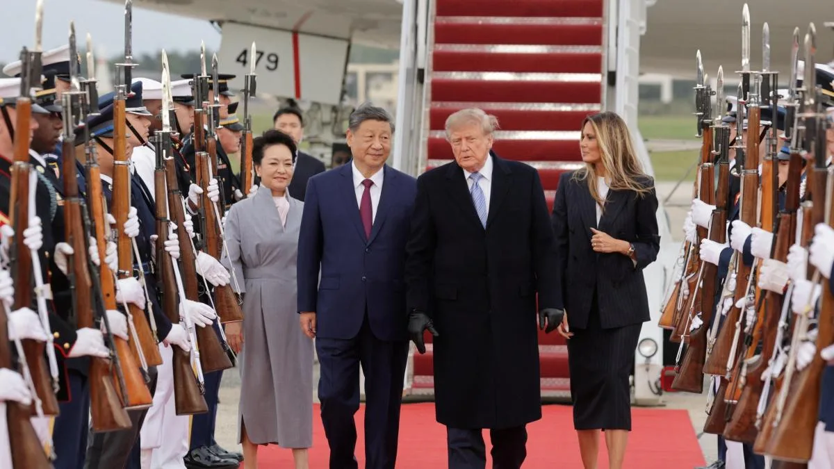 Trump recibe a Xi con una alfombra roja en su primera visita de Estado en una década