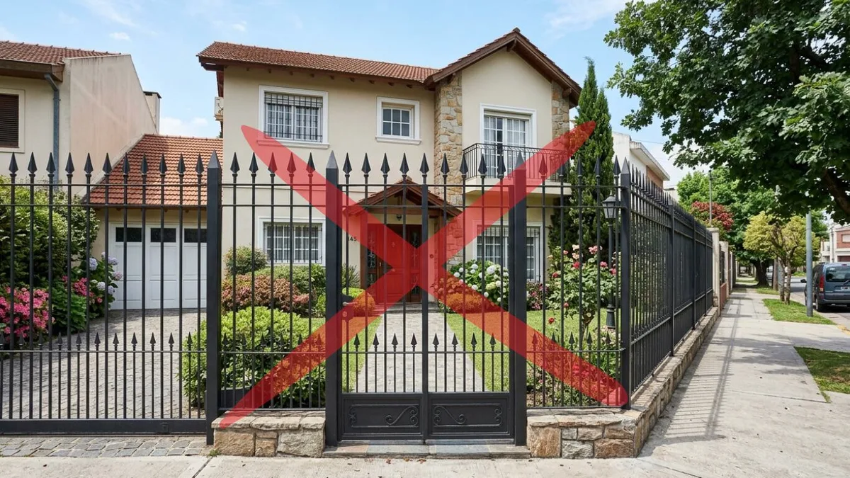 Las rejas puntiagudas en el frente de casa pasaron de moda: la nueva tendencia más segura y elegante del 2026
