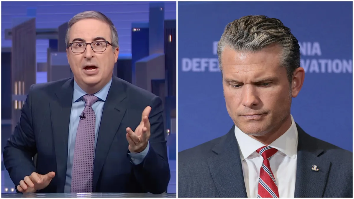 John Oliver Humiliates Hegseth Over ‘Floating Nightmare’