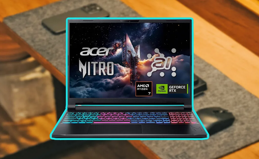 Amazon tiene la laptop ideal para videojuegos con doble descuento: Acer Nitro V 16S con RTX 5060 y 32 GB de RAM
