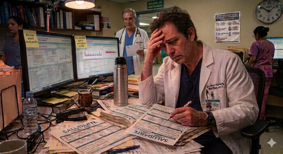 Los médicos argentinos destinan hasta 19 horas por semana a tareas administrativas en lugar de atender a pacientes