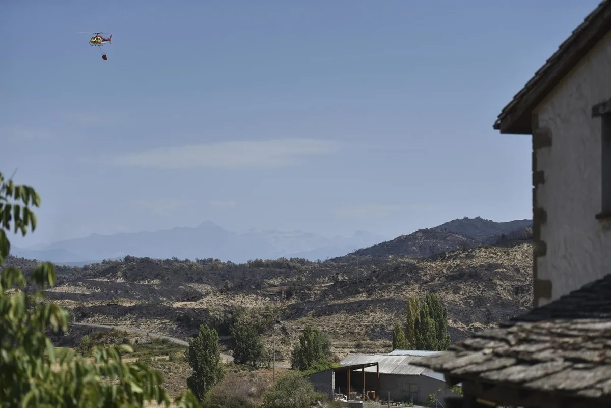 La Audiencia de Huesca acuerda la libertad provisional del detenido por el incendio de Riglos