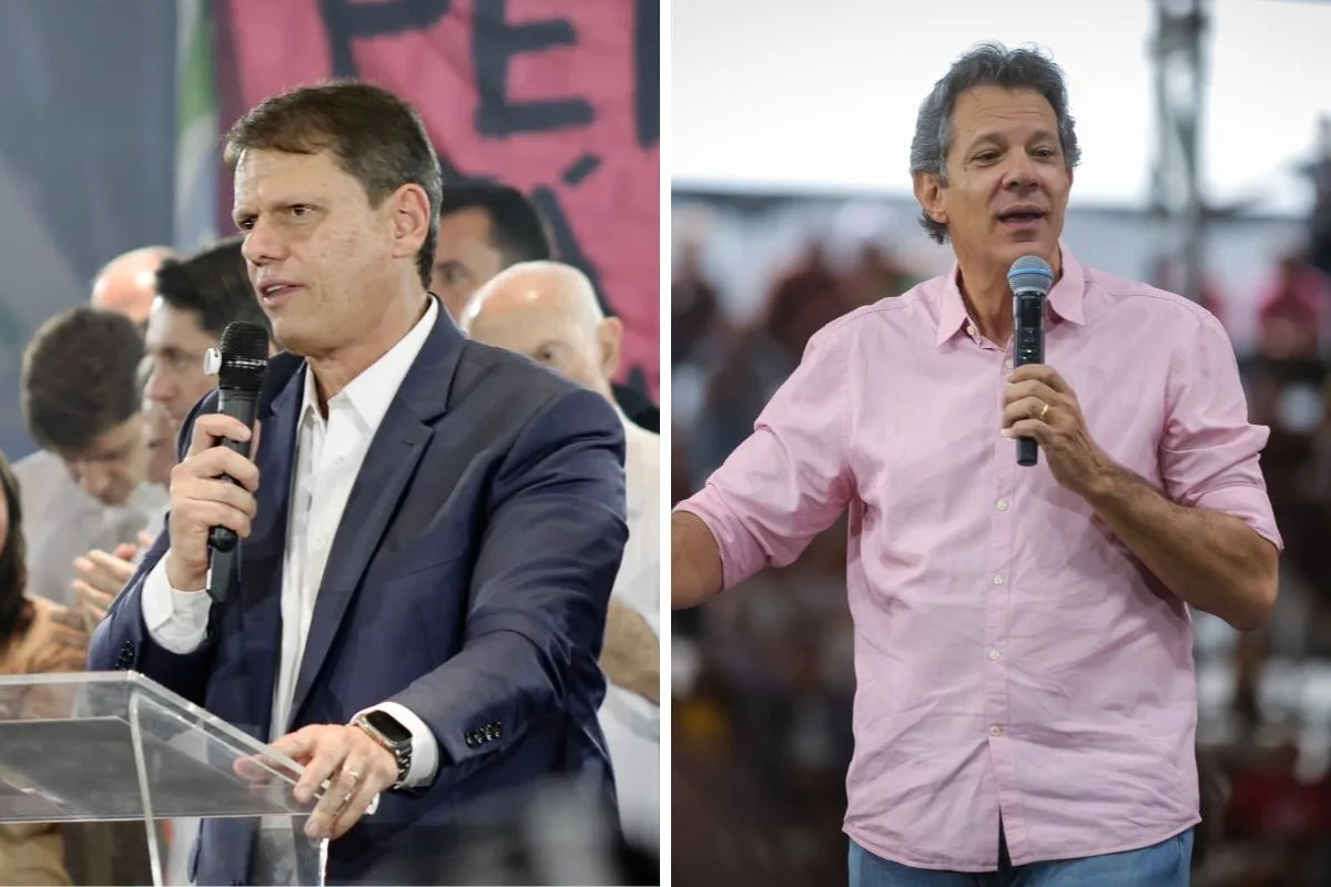 Real Time Big Data: Tarcísio tem 52% contra 35% de Haddad pelo governo