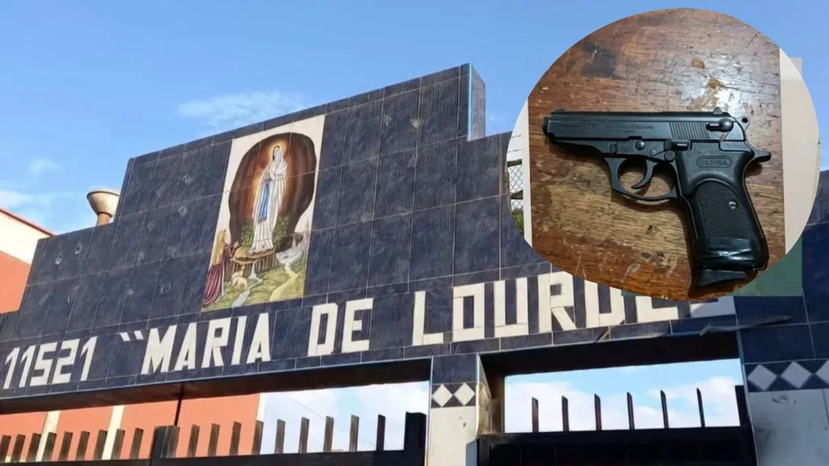 PNP retiene a escolar de 13 años por portar un arma de fuego dentro de un colegio