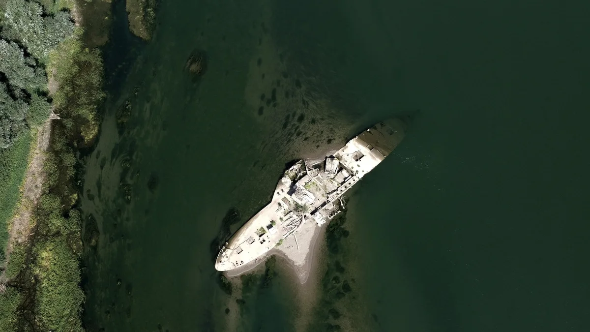 A historic boat emerges in Serbia as Europe's rivers run dry from drought and heat