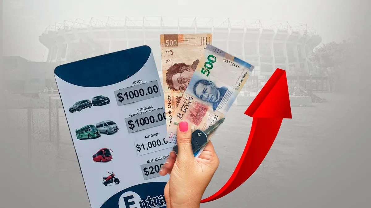¿Mil pesos por estacionarse? El precio del Estadio Azteca supera a inmuebles de Europa