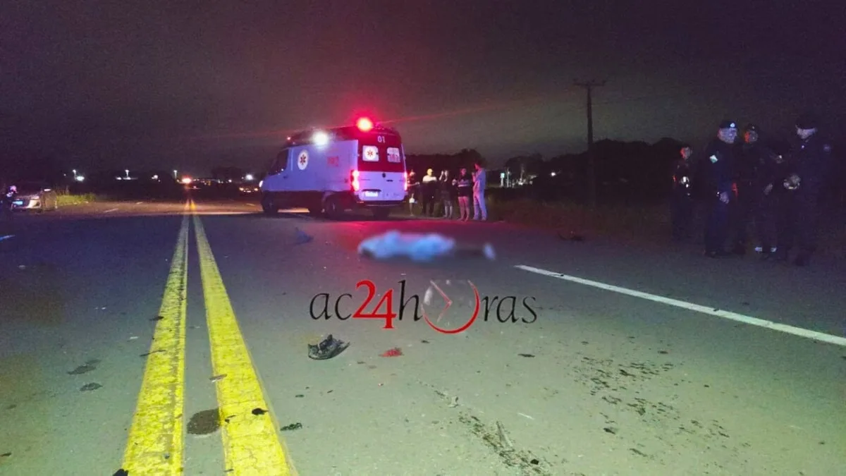 Motociclista morre após colidir com caminhão da granja Carijó na BR-364