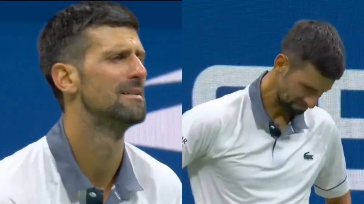 Watch: Djokovic in tears during his first-round US Open defeat to Navone