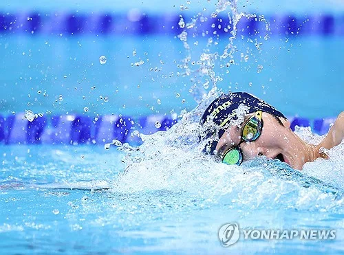 [아시안게임] '19세 기대주' 김준우, 자유형 800ｍ 공동 은메달 역영