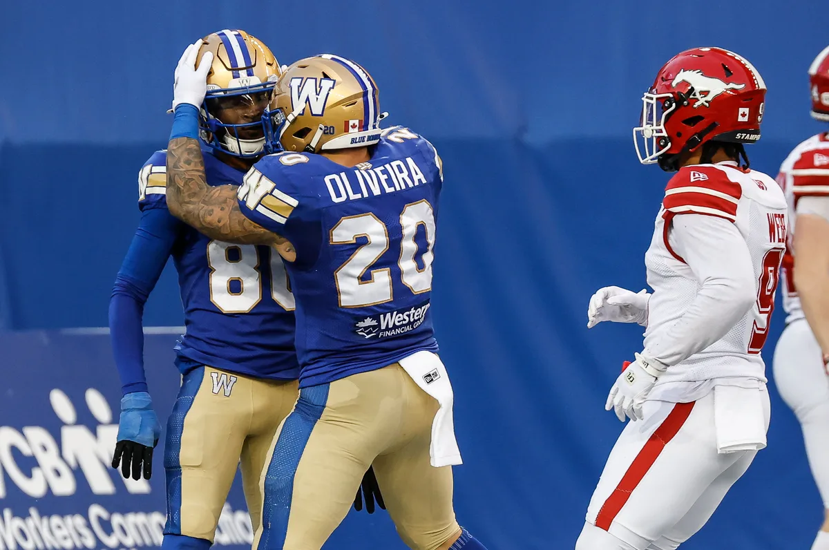 Blue Bombers help their playoff fortunes with 33-28 win over Stampeders