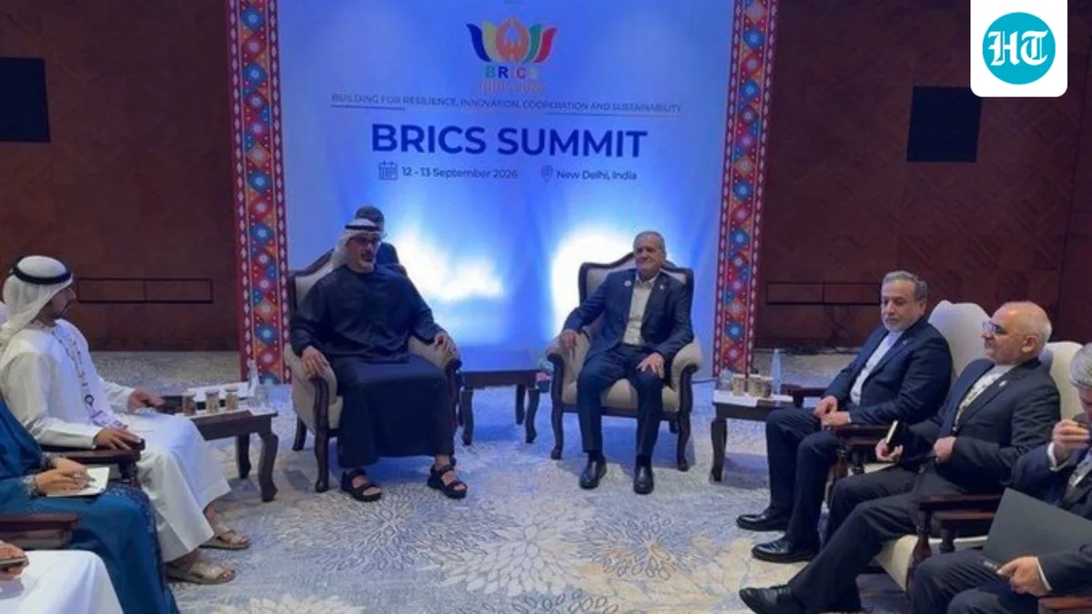 Iran President, UAE Crown Prince meet on BRICS sidelines, back joint statement urging restraint in West Asia war