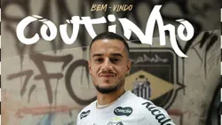 OFICIAL: Coutinho reforça o Santos até ao final do ano