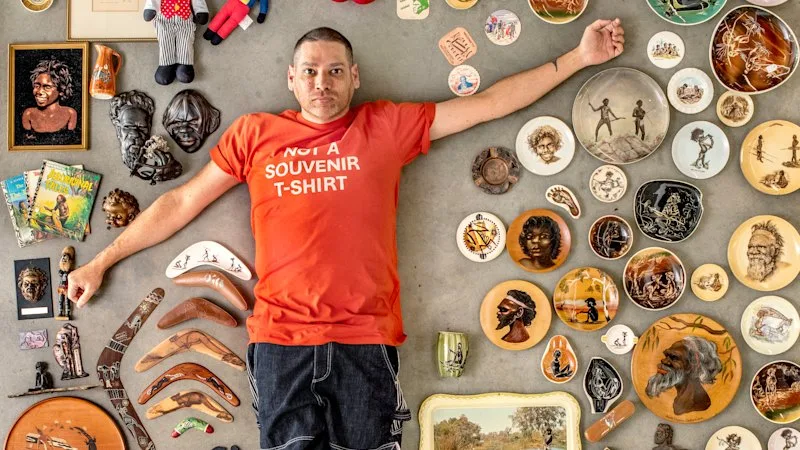 Unpacking ‘Aboriginalia’: Meet the man turning Australia’s kitsch history into art