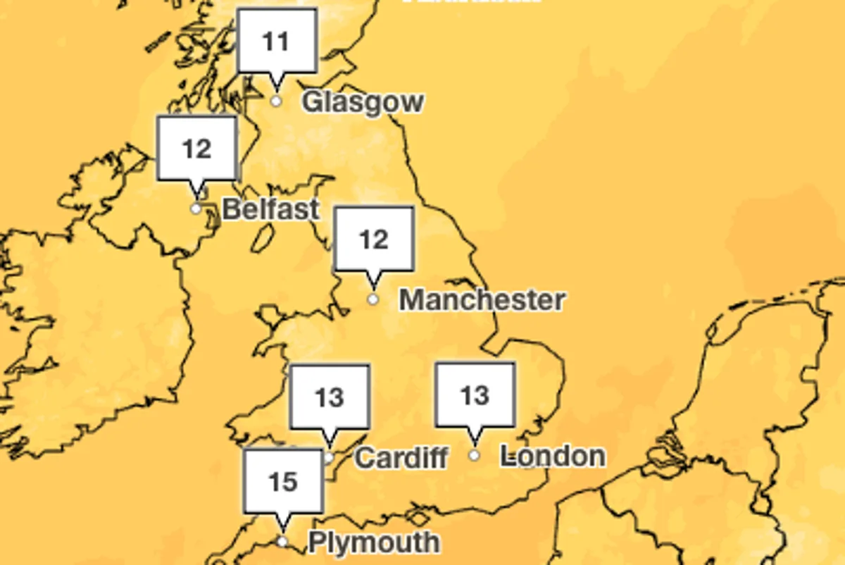 Weekend weather forecast: Where heavy rain will hit UK with temperatures set to plummet