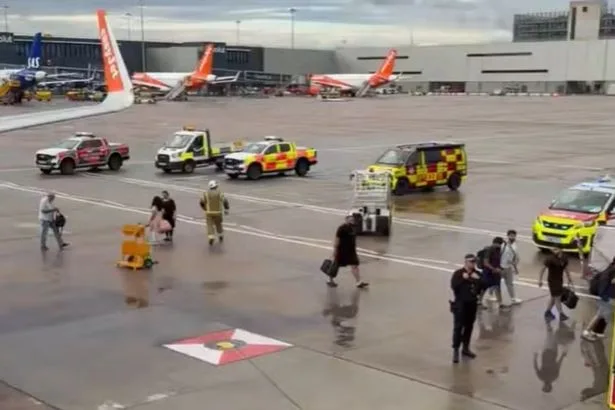 Fire engines race to meet easyJet flight in Manchester as pilot notices smell