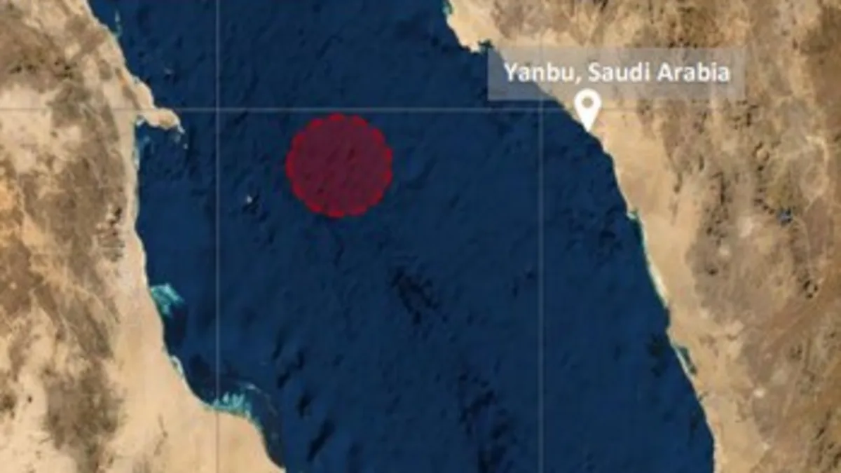 'Unknown projectile' hits tanker off Saudi Arabia's Red Sea Coast, vessel on fire, says UK maritime agency