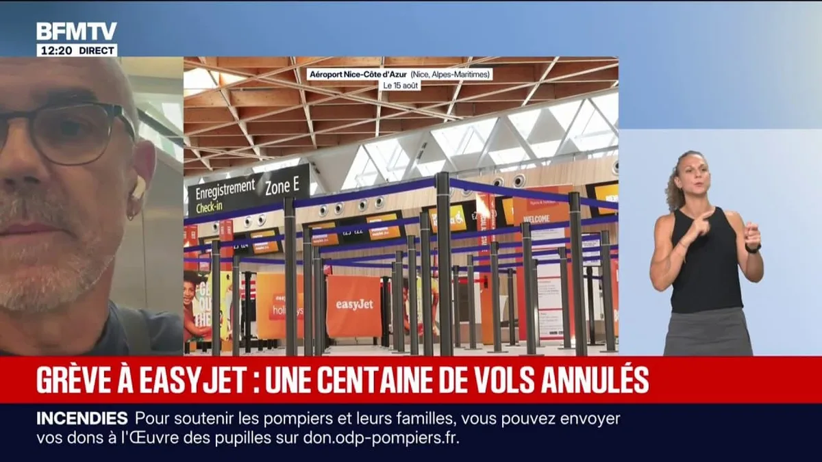 Grève chez EasyJet: "On nous propose pas de solution, c'est à nous de nous débrouiller", explique ce passager impacté