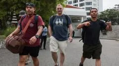 US sailors go shopping and bar-hopping in Thailand after 250-day voyage