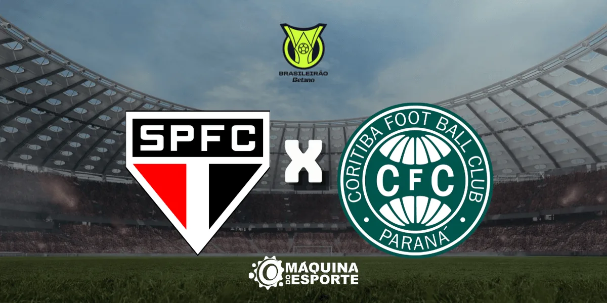 São Paulo x Coritiba: Onde assistir ao jogo da 23ª rodada do Brasileirão