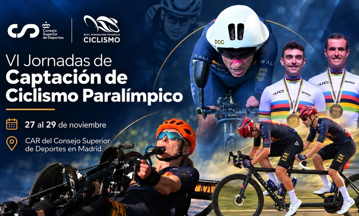 La RFEC convoca las VI Jornadas de Captación de Ciclismo Paralímpico para descubrir nuevos talentos