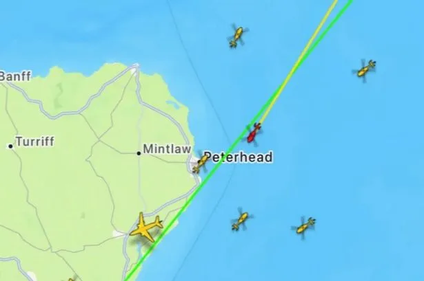 Helicopter declares mid-air emergency moments after taking off from Aberdeen