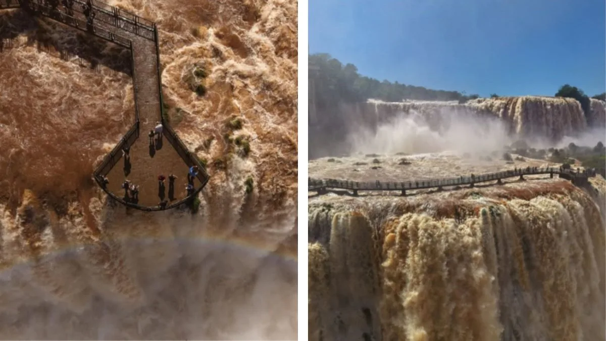 Passarelas das Cataratas do Iguaçu são interditadas após vazão aumentar 6 vezes