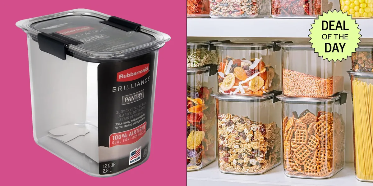 This Rubbermaid container keeps food fresh, supplies organized and your pantry looking neat — it’s $12 today