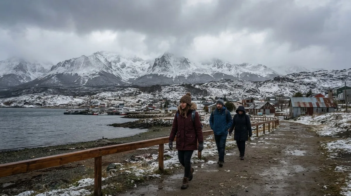 Clima en Tierra del Fuego hoy lunes 24 de agosto: cielo cubierto y frío intenso