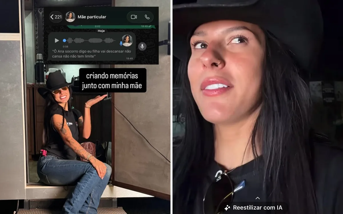Após dois afters seguidos e alerta da mãe, Ana Castela tranquiliza fãs: 'Nós pega e para um pouco'